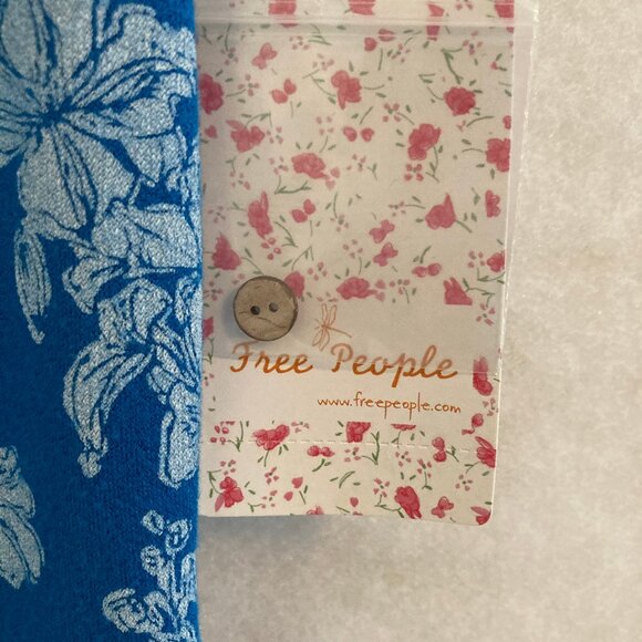 NWT Free People Cerulean Combo Shirt Size Large - Picture 7 of 8